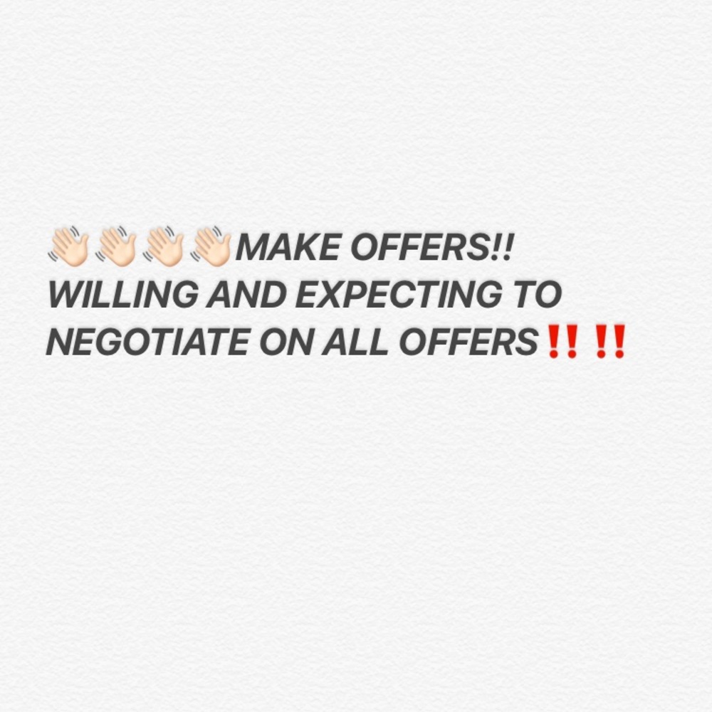 Make offers on my items!